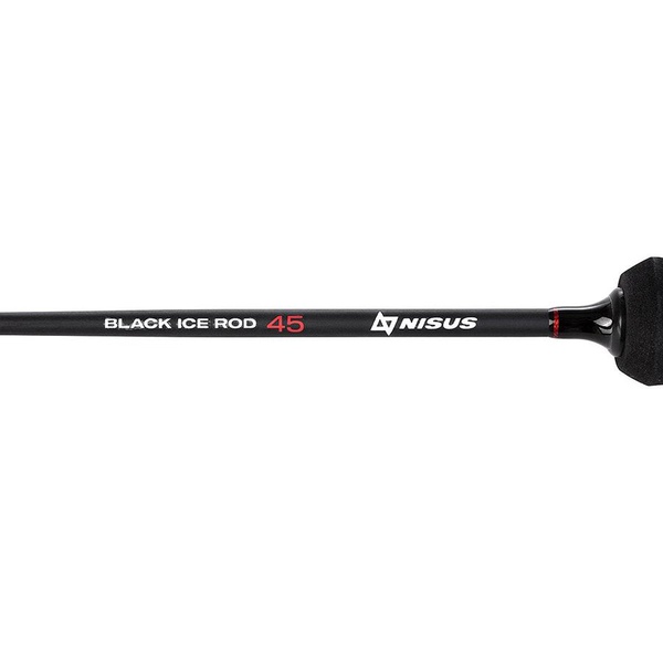 Удочка зимняя Nisus Black Ice Rod 45 тест 30 гр/с местом для кивка