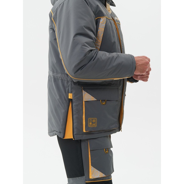 Костюм зимний Huntsman Elbrus Серый/Банан, тк. Hit Membrane