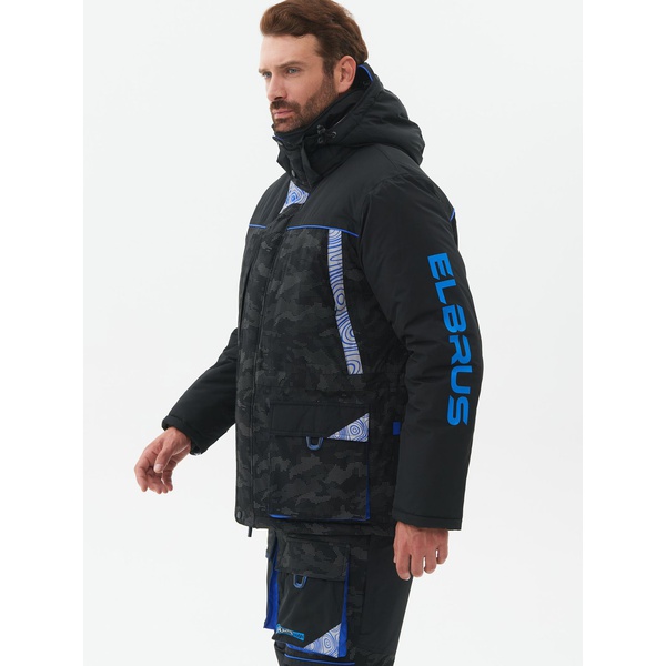 Костюм зимний Huntsman Elbrus черный, тк. Reflex Membrane