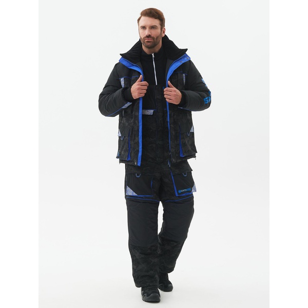 Костюм зимний Huntsman Elbrus черный, тк. Reflex Membrane