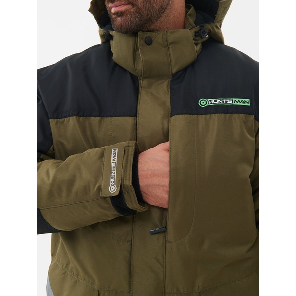 Костюм зимний Huntsman Yukon Ice хаки/чёрный, тк. Cat's Eye