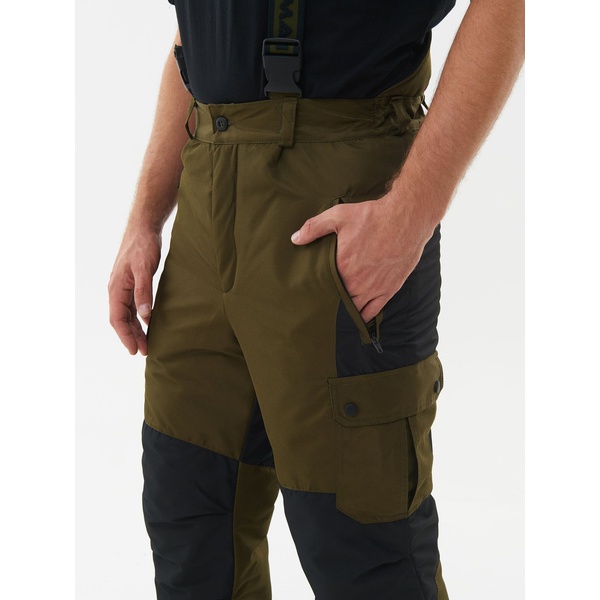 Костюм зимний Huntsman Канада хаки/чёрный, тк. Оксланд