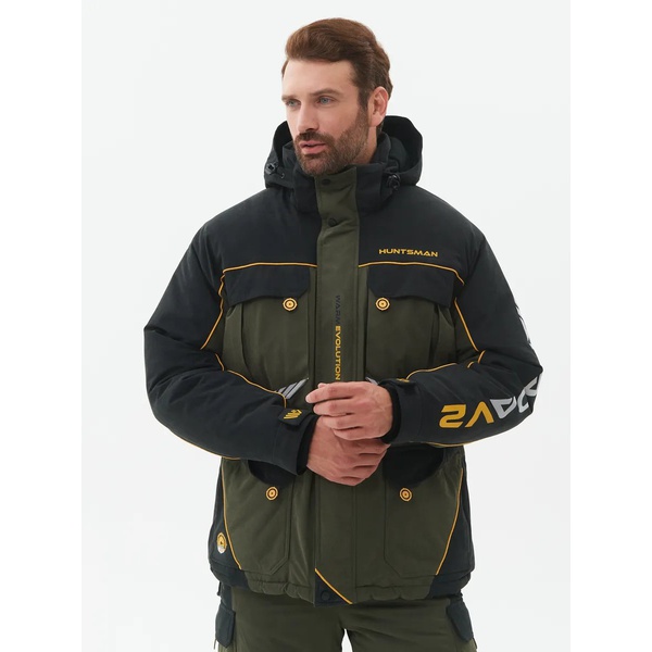 Костюм зимний Huntsman Канада V-2 хаки/чёрный
