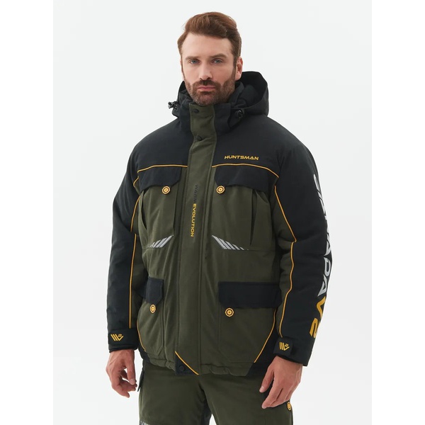 Костюм зимний Huntsman Канада V-2 хаки/чёрный