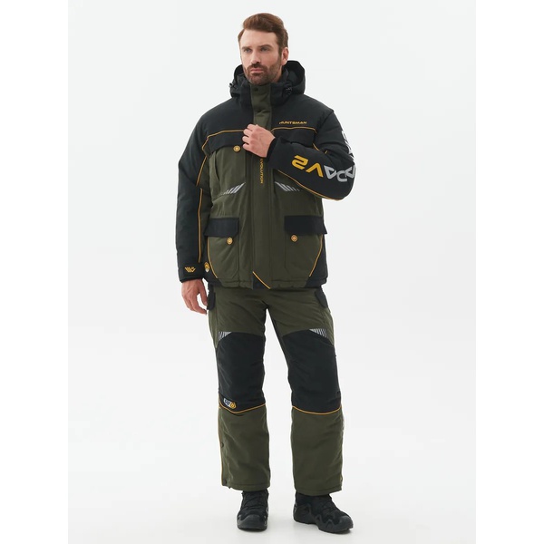 Костюм зимний Huntsman Канада V-2 хаки/чёрный