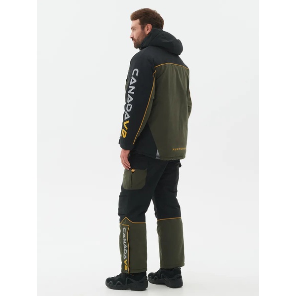Костюм зимний Huntsman Канада V-2 хаки/чёрный