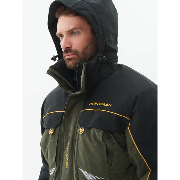 Костюм зимний Huntsman Канада V-2 хаки/чёрный