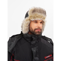 Шапка-ушанка Huntsman Reflect черный/мех Волк