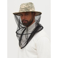 Панама-накомарник Huntsman Антигнус с кольцом (тк. смесовая рип-стоп) Светлый пиксель 128/2