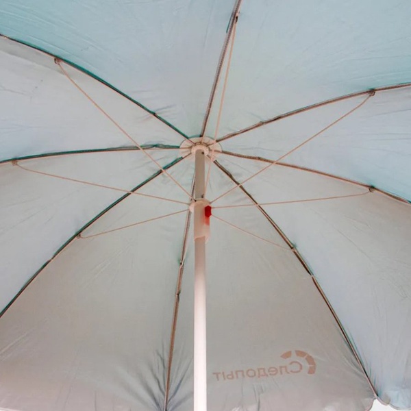 Зонт пляжный Следопыт прямой Голубой, d-180см, h-183см, d штока 19/22мм, Polyester 190T