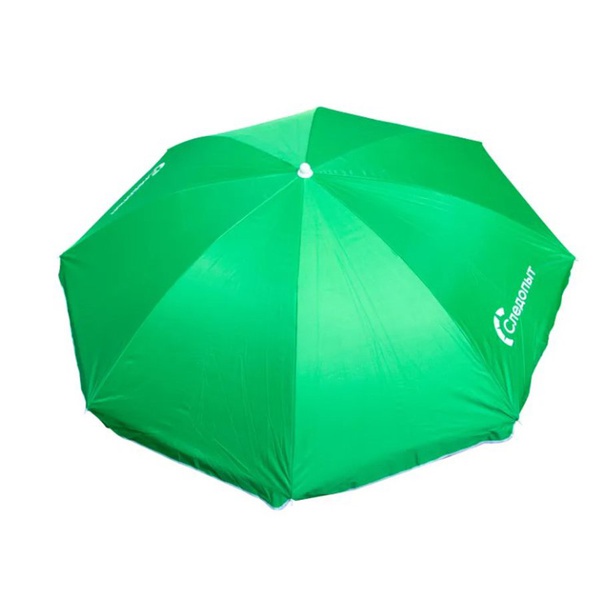 Зонт пляжный Следопыт прямой Зелёный, d-180см, h-183см, d штока 22/25мм, Oxford 210D
