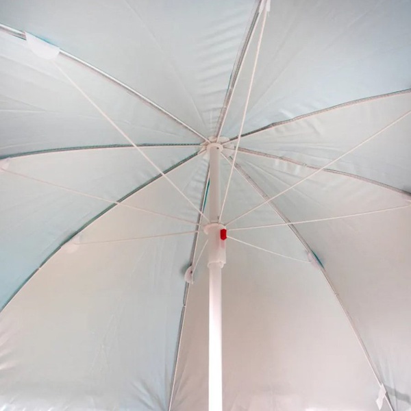 Зонт пляжный Следопыт прямой Бирюзовый, d-210см, h-220см, d штока 22/25мм, Oxford 210D