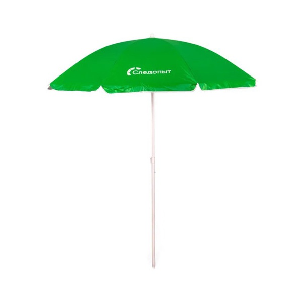 Зонт пляжный Следопыт с наклоном Зелёный, d-180см, h-183см, d штока 22/25мм, Oxford 210D