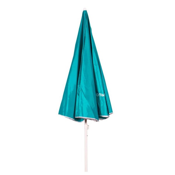 Зонт пляжный Следопыт с наклоном Бирюзовый, d-210см, h-220см, d штока 22/25мм, Oxford 210D