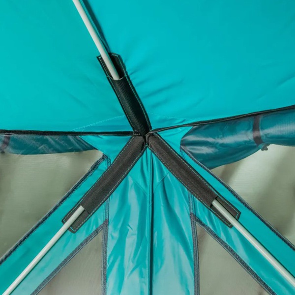 Шатёр Следопыт (быстросборный, 5 стен) серый/голубой