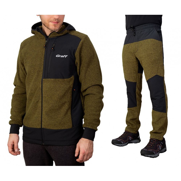 Кофта Graff 233-P-BL-13 флисовая коричневый