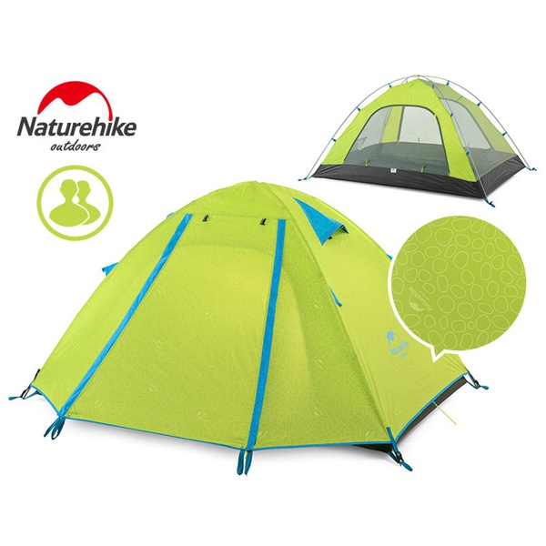 Палатка Naturehike P-Series NH18Z022-P 210T/65D (двухместная) светло-зелёный 2