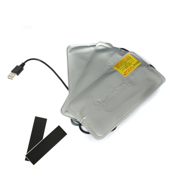 Греющий комплект Redlaika для одежды ГК3-USB (3 модуля, без Power Bank) с регулятором температуры