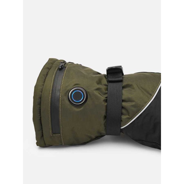 Перчатки с подогревом RedLaika Lux сенсорные, на аккумуляторах Зелёный/Хаки, до 9 часов (3000 mAh)