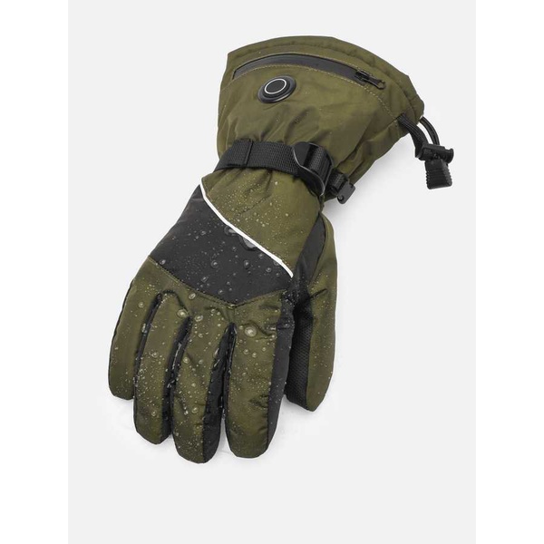 Перчатки с подогревом RedLaika Lux сенсорные, на аккумуляторах Зелёный/Хаки, до 9 часов (3000 mAh)