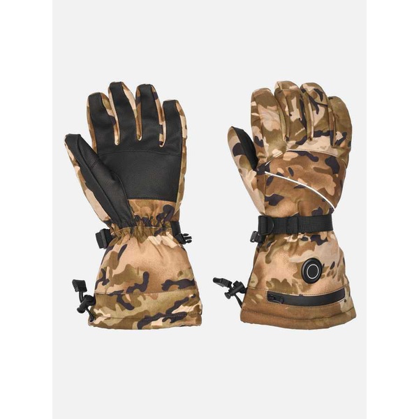 Перчатки с подогревом RedLaika Lux сенсорные, на аккумуляторах Камуфляж, до 9 часов (3000 mAh)