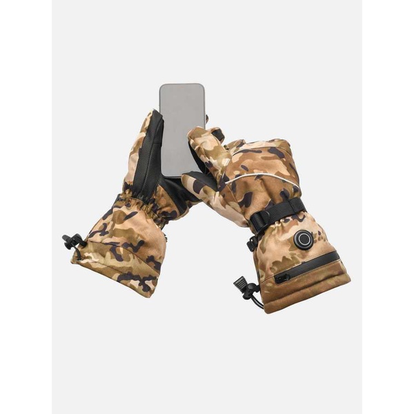 Перчатки с подогревом RedLaika Lux сенсорные, на аккумуляторах Камуфляж, до 9 часов (3000 mAh)