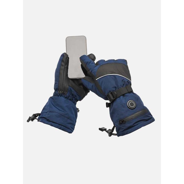 Перчатки с подогревом RedLaika Lux сенсорные, на аккумуляторах Синий, до 9 часов (3000 mAh)