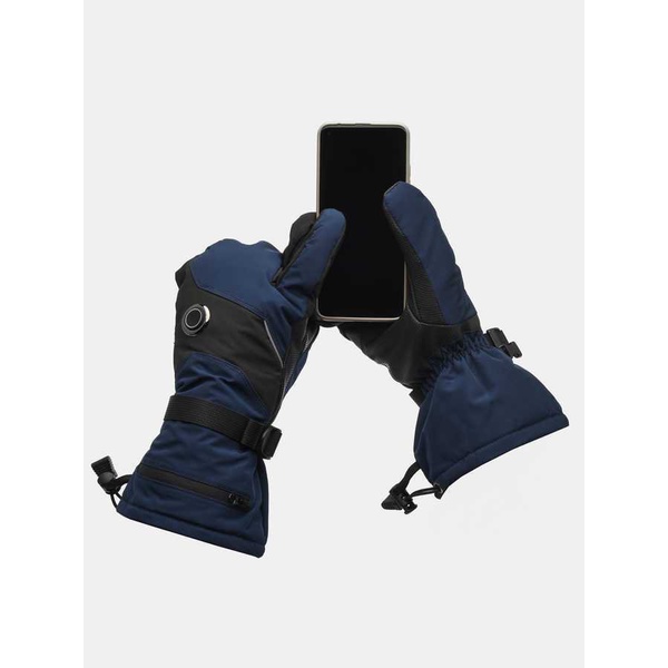 Рукавицы с подогревом RedLaika RL-R-06 на аккумуляторах, сенсорные Синий, до 9 часов (3000 mAh)