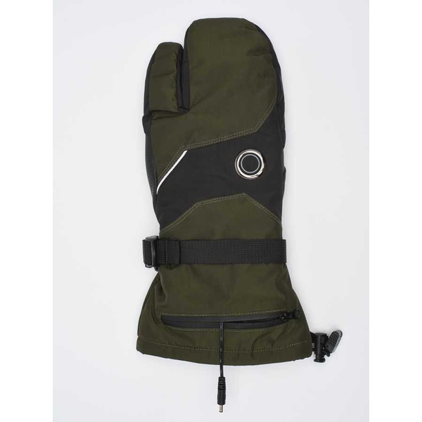 Рукавицы с подогревом RedLaika RL-R-06 на аккумуляторах, сенсорные Хаки/Зелёный, до 9 часов (3000 mAh)