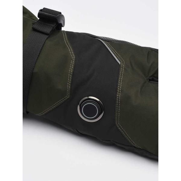 Рукавицы с подогревом RedLaika RL-R-06 на аккумуляторах, сенсорные Хаки/Зелёный, до 9 часов (3000 mAh)