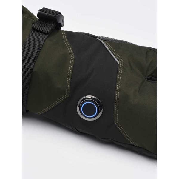 Рукавицы с подогревом RedLaika RL-R-06 на аккумуляторах, сенсорные Хаки/Зелёный, до 9 часов (3000 mAh)