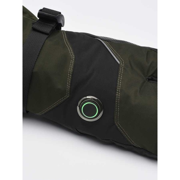 Рукавицы с подогревом RedLaika RL-R-06 на аккумуляторах, сенсорные Хаки/Зелёный, до 9 часов (3000 mAh)