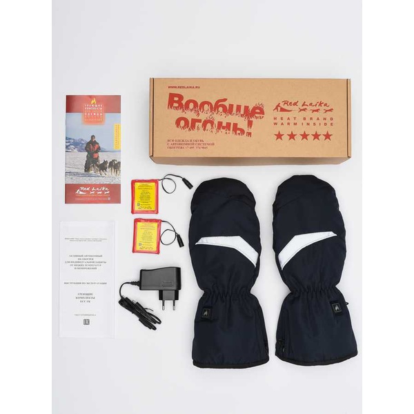 Рукавицы с подогревом RedLaika RL-R-05 на аккумуляторах Синий, до 8 часов (3000 mAh)