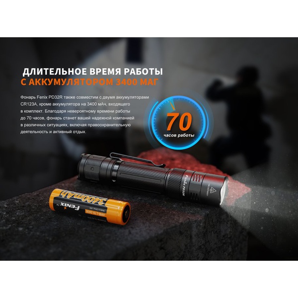 Фонарь Fenix PD32R (тактический)
