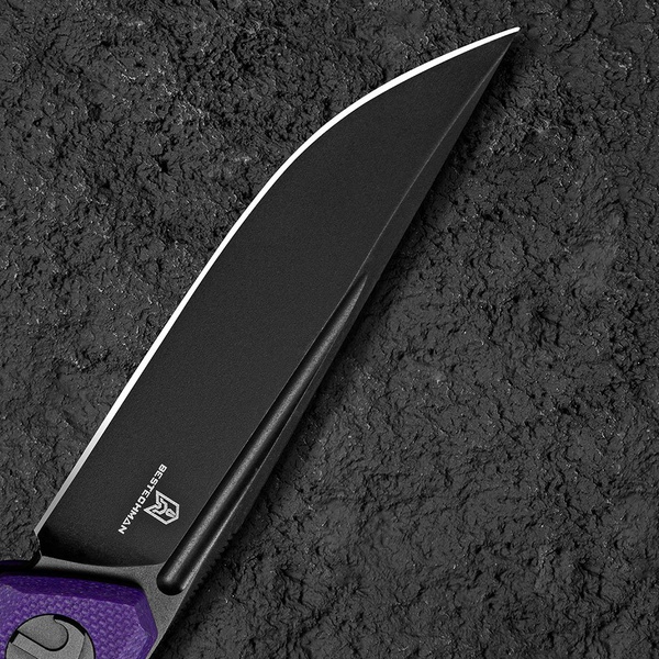 Нож Bestechman Mini Dundee (сталь D2, PVD-покрытие) фиолетовый