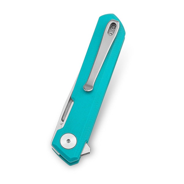 Нож Bestechman Mini Dundee (сталь D2, satin-покрытие) светло-голубой