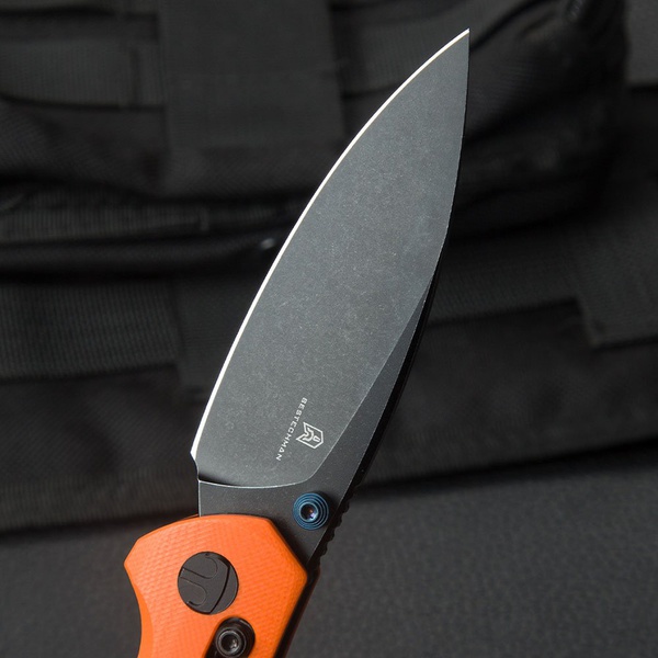 Нож Bestechman Ronan (сталь 14C28N, рукоять G10) оранжевый, PVD-покрытие