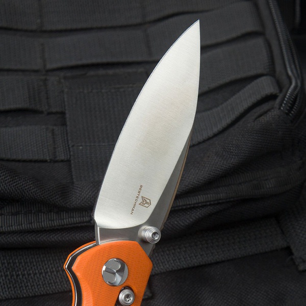 Нож Bestechman Ronan (сталь 14C28N, рукоять G10) оранжевый, обработка сатин
