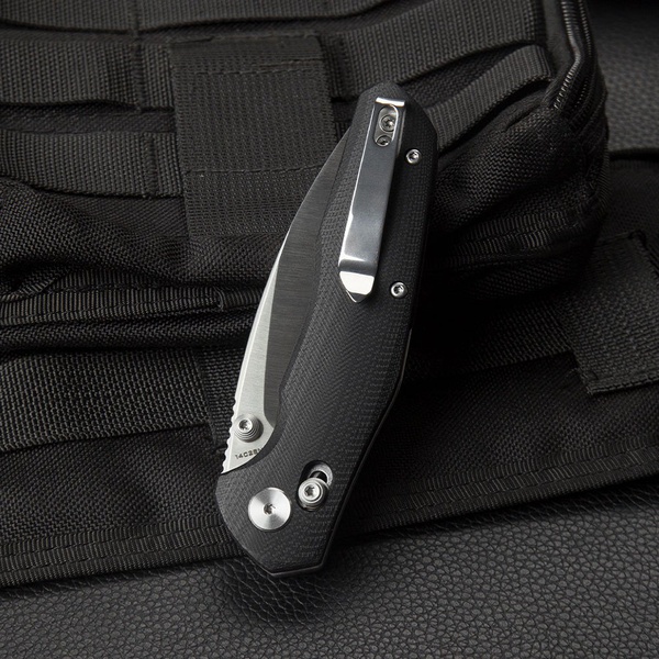 Нож Bestechman Ronan (сталь 14C28N, рукоять G10) черный, обработка сатин