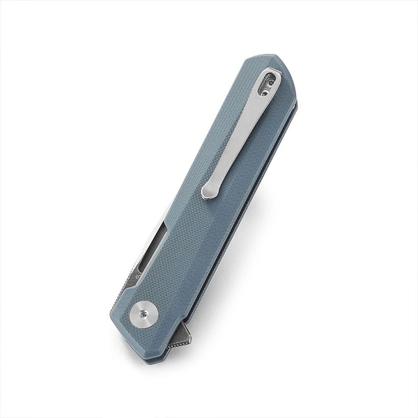 Нож Bestechman Dundee (сталь D2, рукоять G10) серый, титанирование/сатин