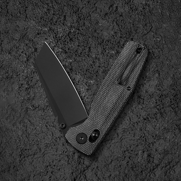 Нож Bestech Slasher (сталь D2, рукоять Микарта) черный, blackwash обработка