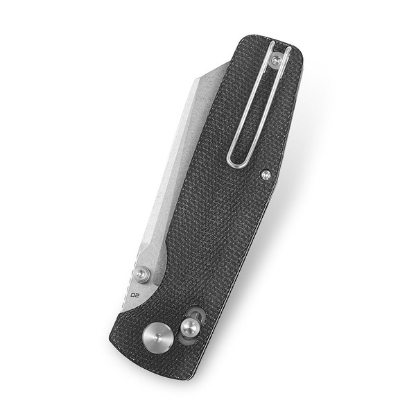 Нож Bestech Slasher (сталь D2, рукоять Микарта) черный, stonewash обработка