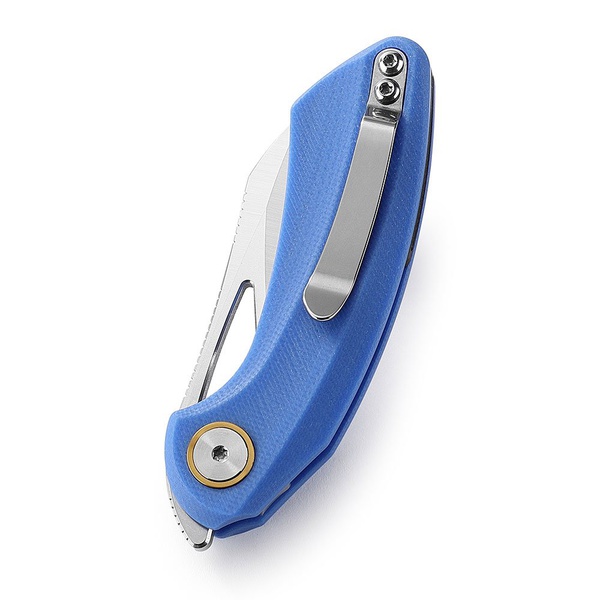 Нож Bestech Bihai (сталь 14C28N, рукоять G10) синий, stonewash/satin