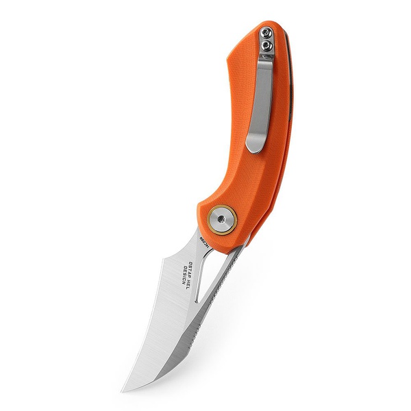 Нож Bestech Bihai (сталь 14C28N, рукоять G10) оранжевый, stonewash/satin