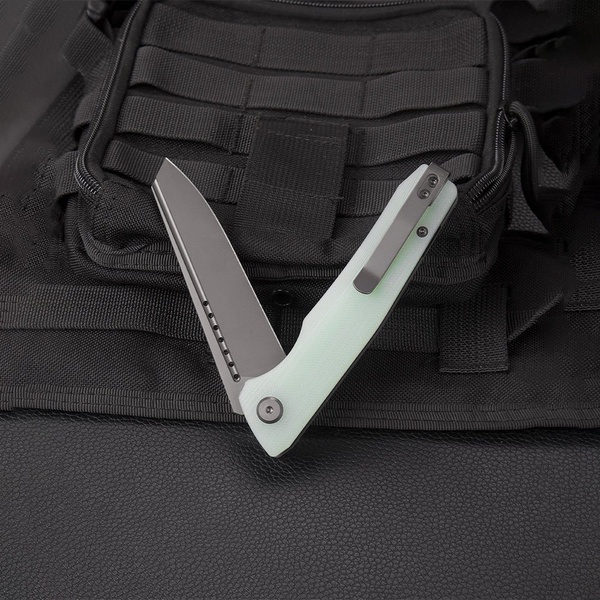 Нож Bestech Slyther (сталь 14C28N, рукоять G10) прозрачный, титановое покрытие