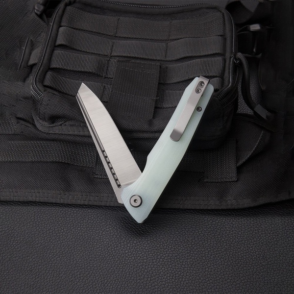 Нож Bestech Slyther (сталь 14C28N, рукоять G10) прозрачный, титановое покрытие + satin