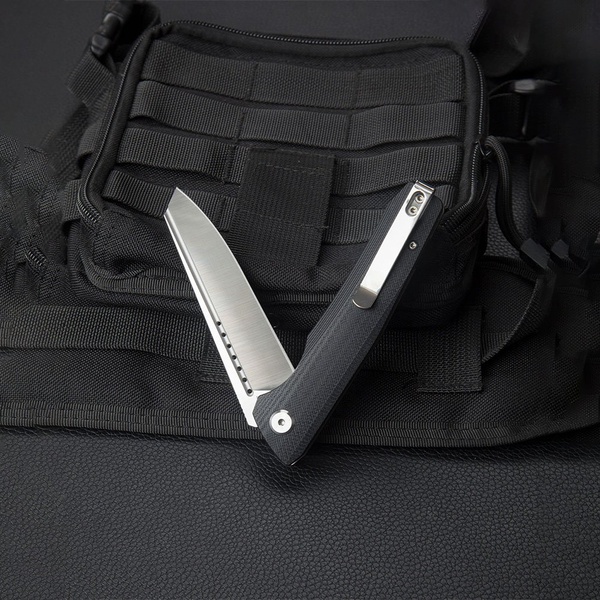 Нож Bestech Slyther (сталь 14C28N, рукоять G10) черный, обработка satin