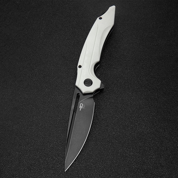 Нож Bestech Ornetta (сталь D2, рукоять G10) белый, blackwash обработка