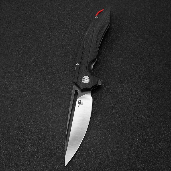 Нож Bestech Ornetta (сталь D2, рукоять G10) черный, blackwash/satin обработка