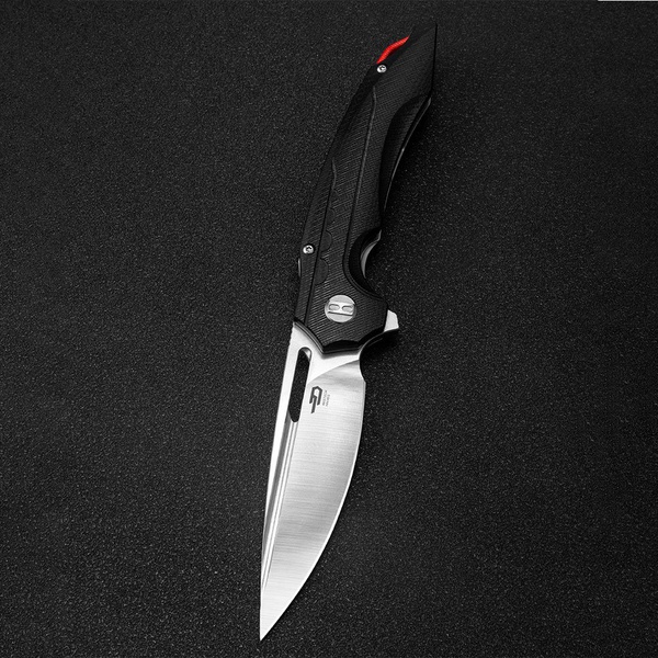 Нож Bestech Ornetta (сталь D2, рукоять G10) черный, satin обработка